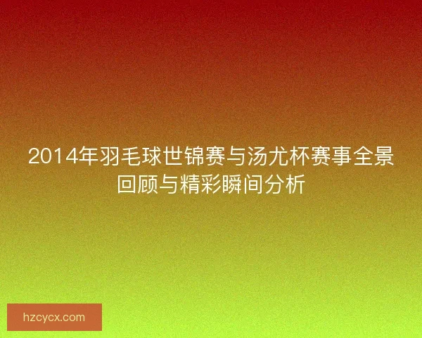 2014年羽毛球世锦赛与汤尤杯赛事全景回顾与精彩瞬间分析 2014年羽毛球世锦赛与汤尤杯赛事全景回顾与精彩瞬间分析